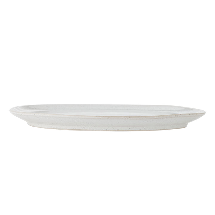 Farfurie Ceramică Albă Cu Glazură Reactivă Bloomingville - Imagine 2