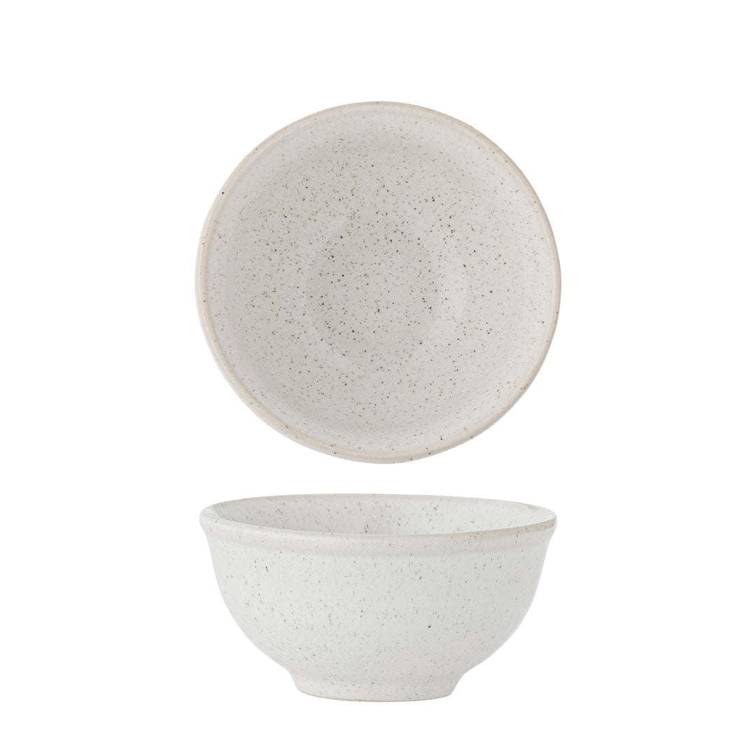 Bol Ceramic Alb Cu Glazură Reactivă Bloomingville - Imagine 1