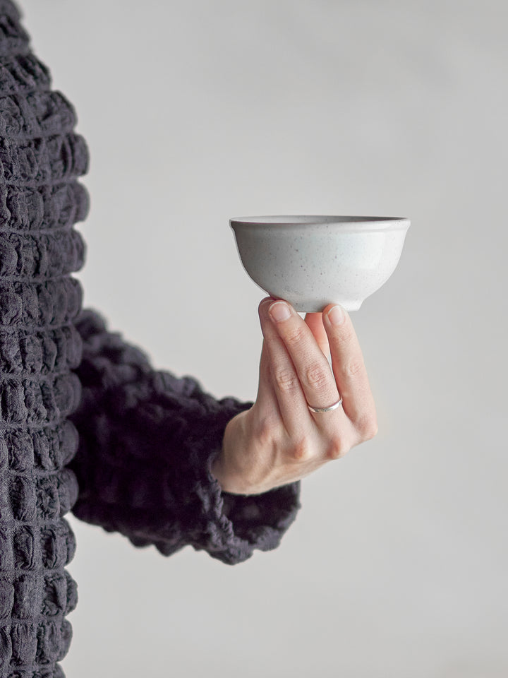 Bol Ceramic Alb Cu Glazură Reactivă Bloomingville - Imagine 4