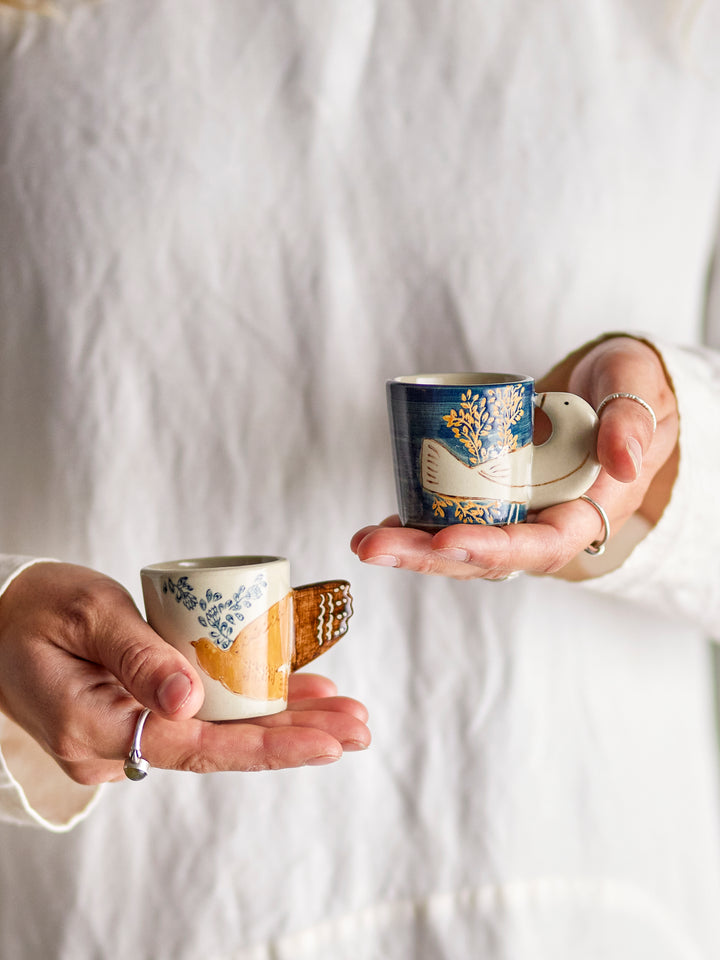 Set Căni Espresso Ceramică Albastră Bloomingville - Imagine 2