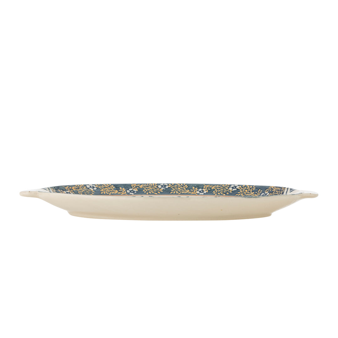 Platou Servire Ceramică Albastră Bloomingville - Imagine 2
