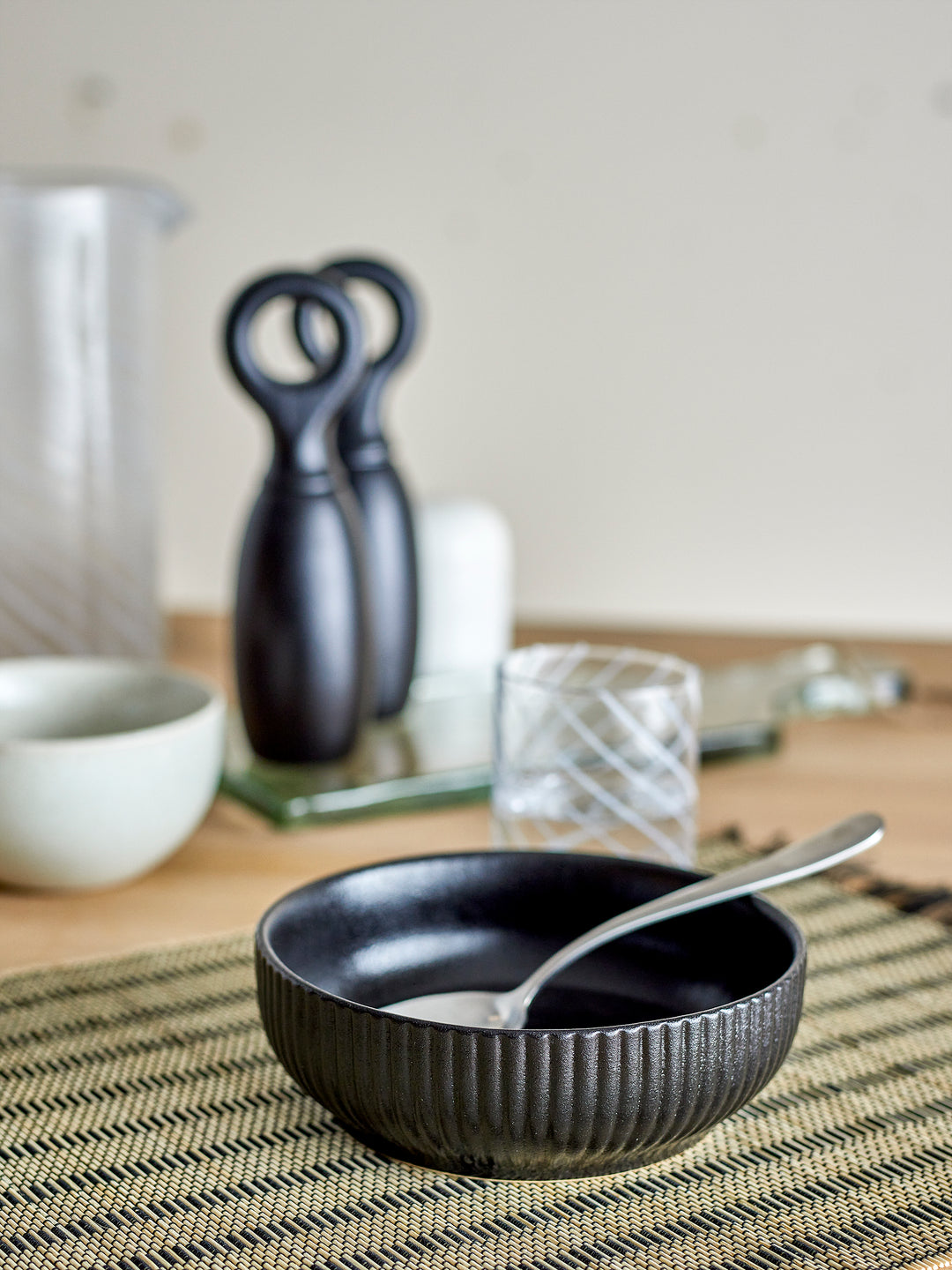 Bol Ceramică Negru Bloomingville - Imagine 3
