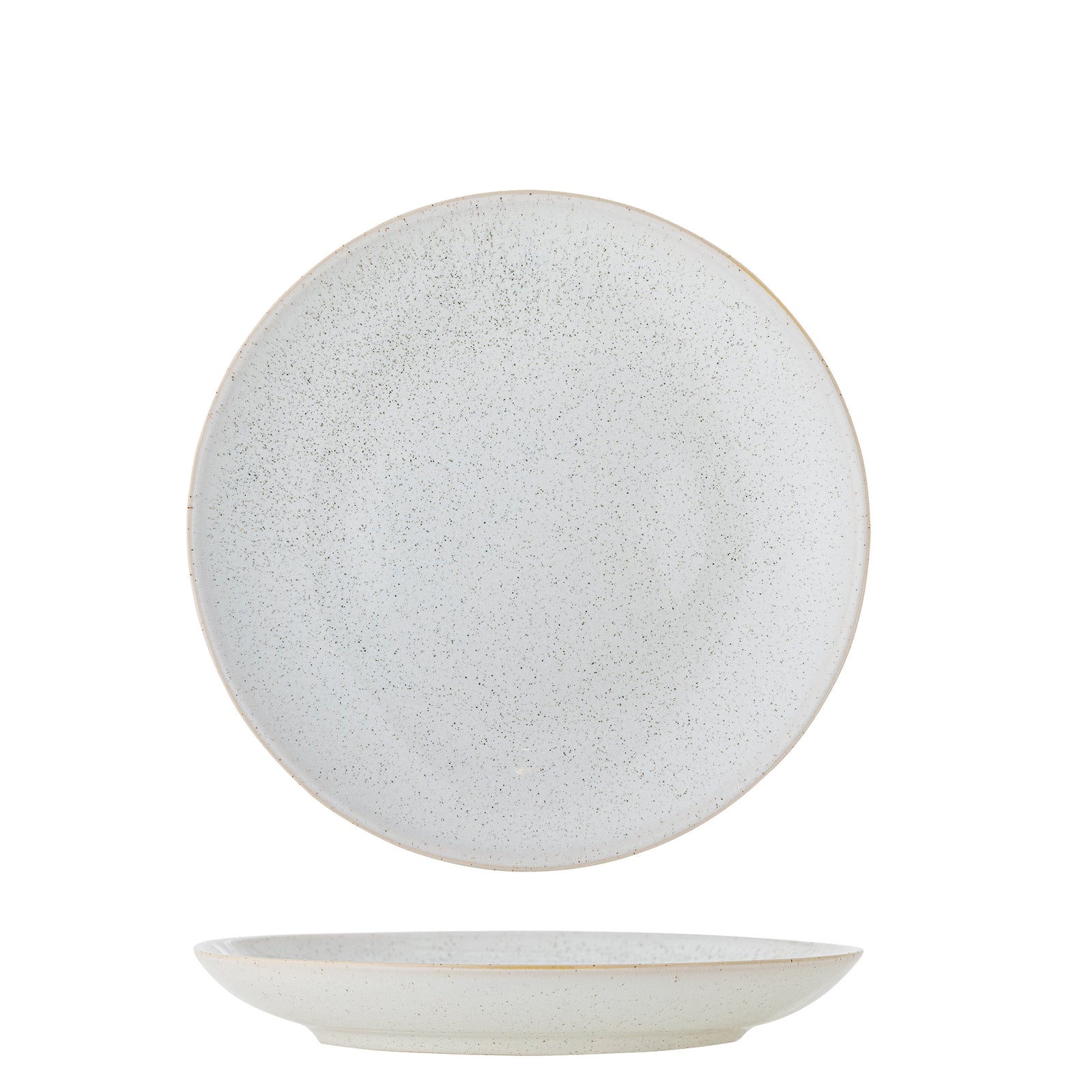 Farfurie Ceramică Albă Cu Glazură Reactivă Bloomingville - Imagine 1