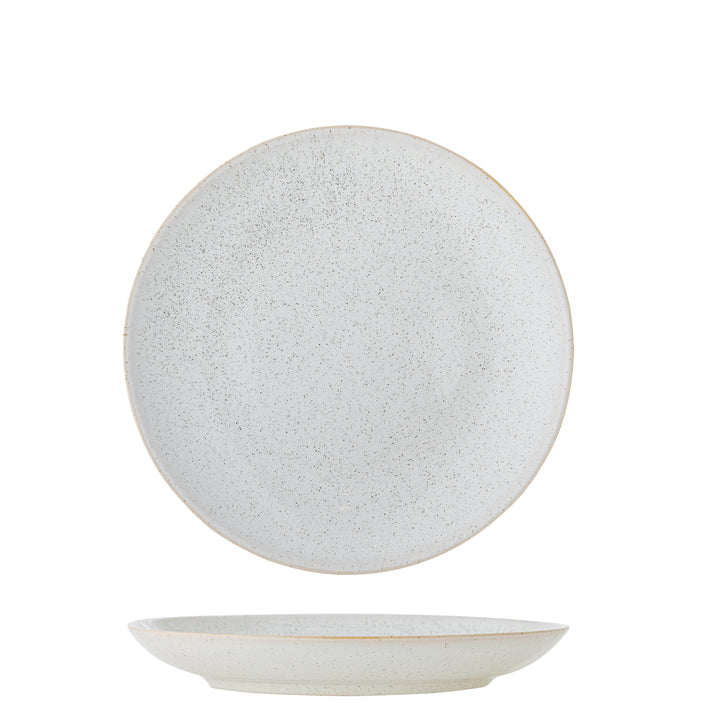 Farfurie Ceramică Albă Cu Glazură Reactivă Bloomingville - Imagine 1