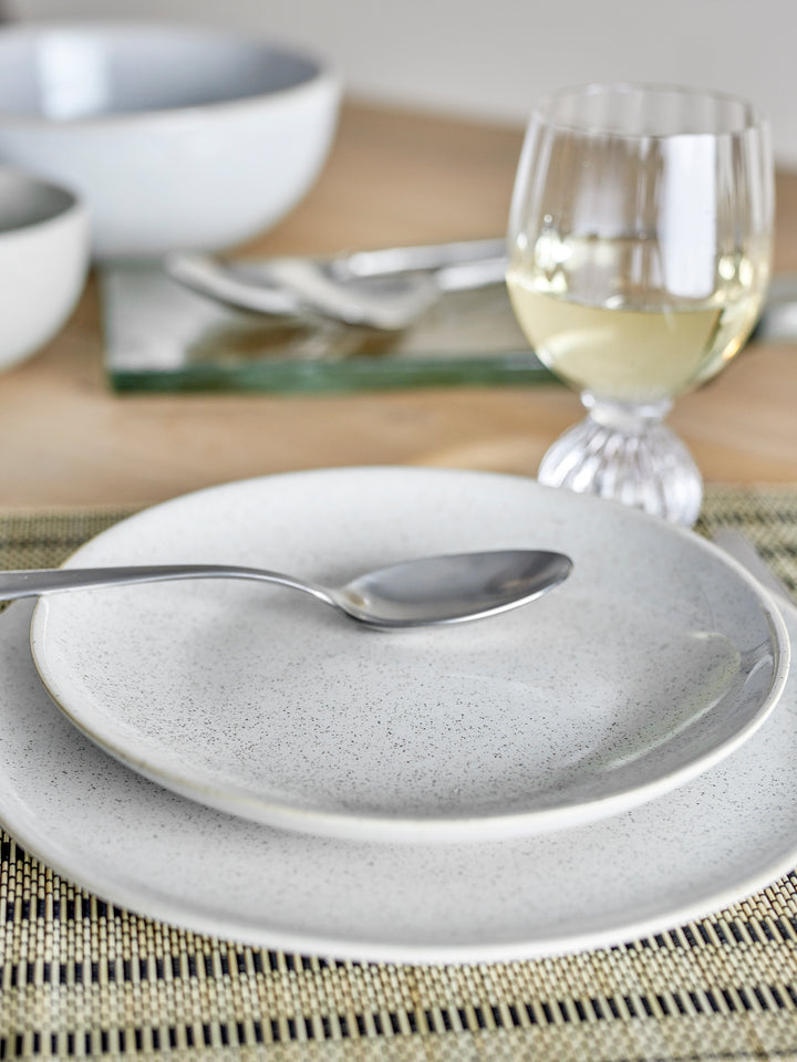 Farfurie Ceramică Albă Cu Glazură Reactivă Bloomingville - Imagine 4