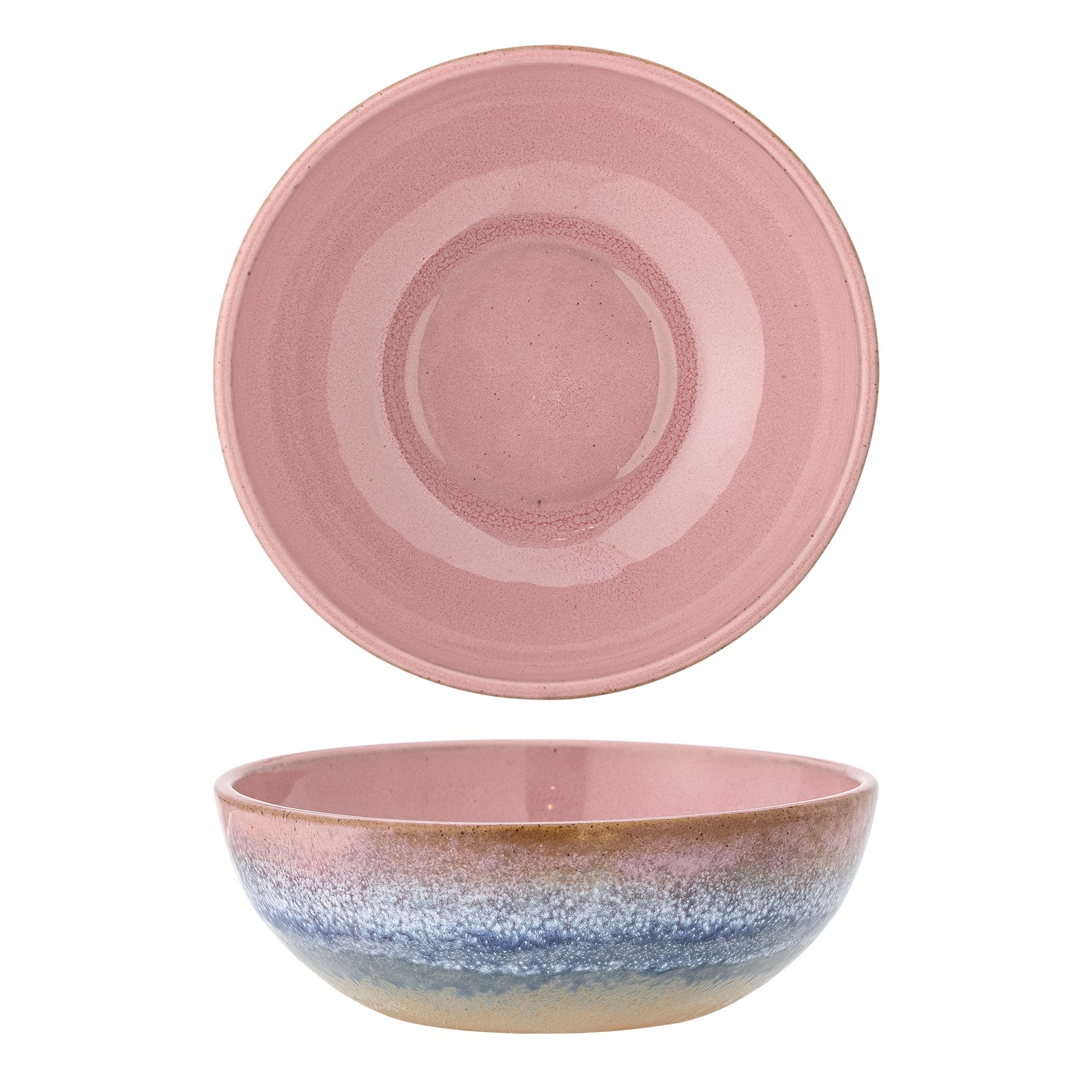 Bol Ceramic Roz Cu Glazură Reactivă Bloomingville - Imagine 1