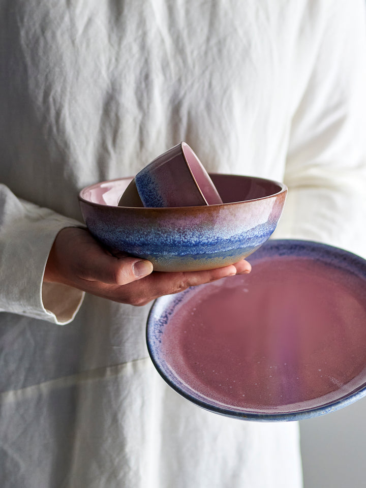 Bol Ceramic Roz Cu Glazură Reactivă Bloomingville - Imagine 5