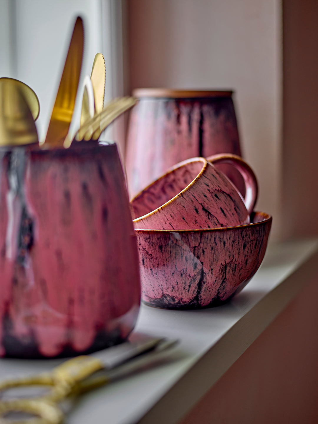 Set Căni Ceramică Roz Bloomingville - Imagine 5