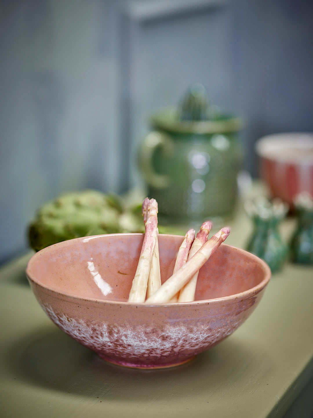 Bol Ceramic Roz Set De 4 Bloomingville - Imagine 3