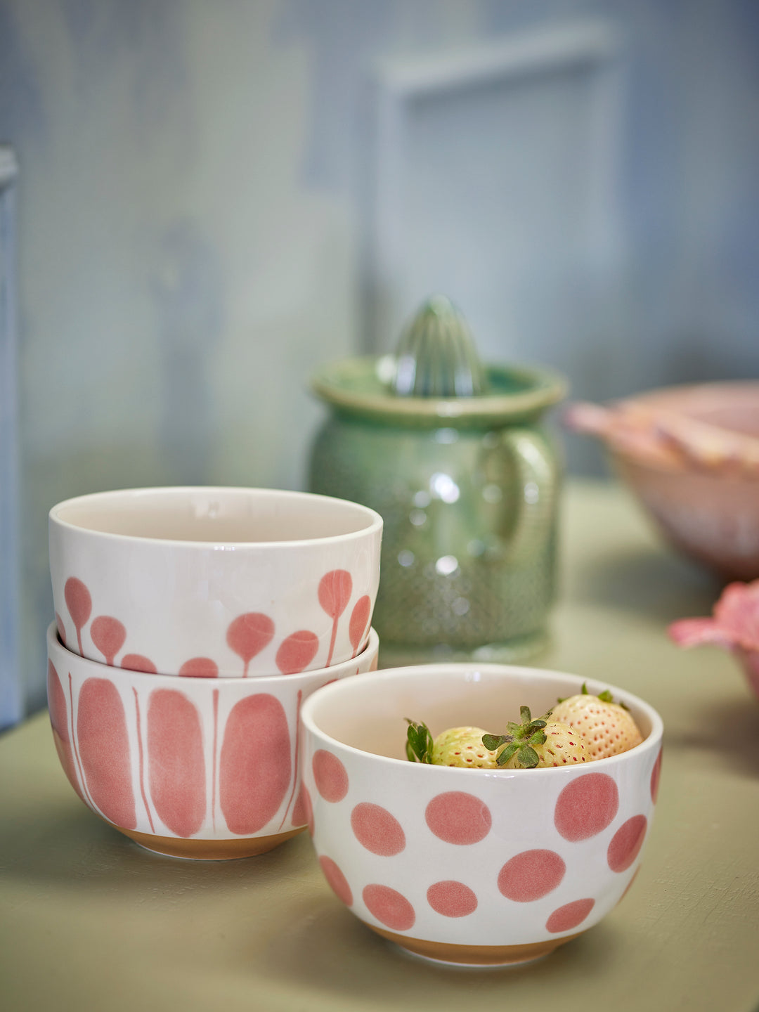 Set Boluri Ceramică Roz Bloomingville - Imagine 2