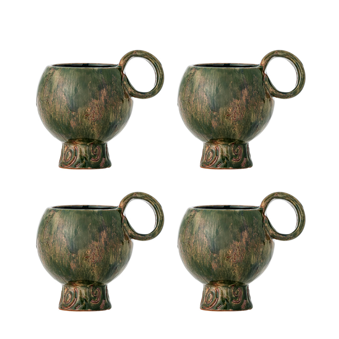 Set Căni Ceramică Verde Bloomingville - Imagine 1