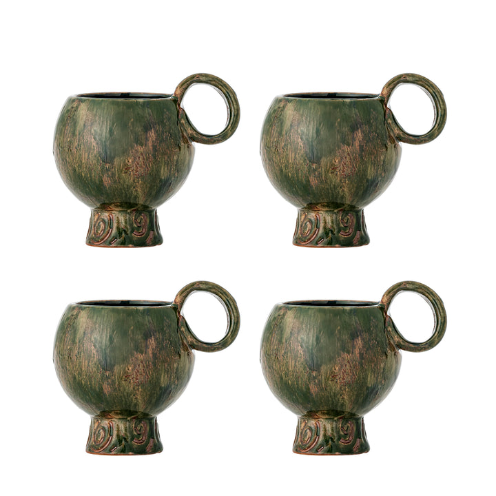 Set Căni Ceramică Verde Bloomingville - Imagine 1