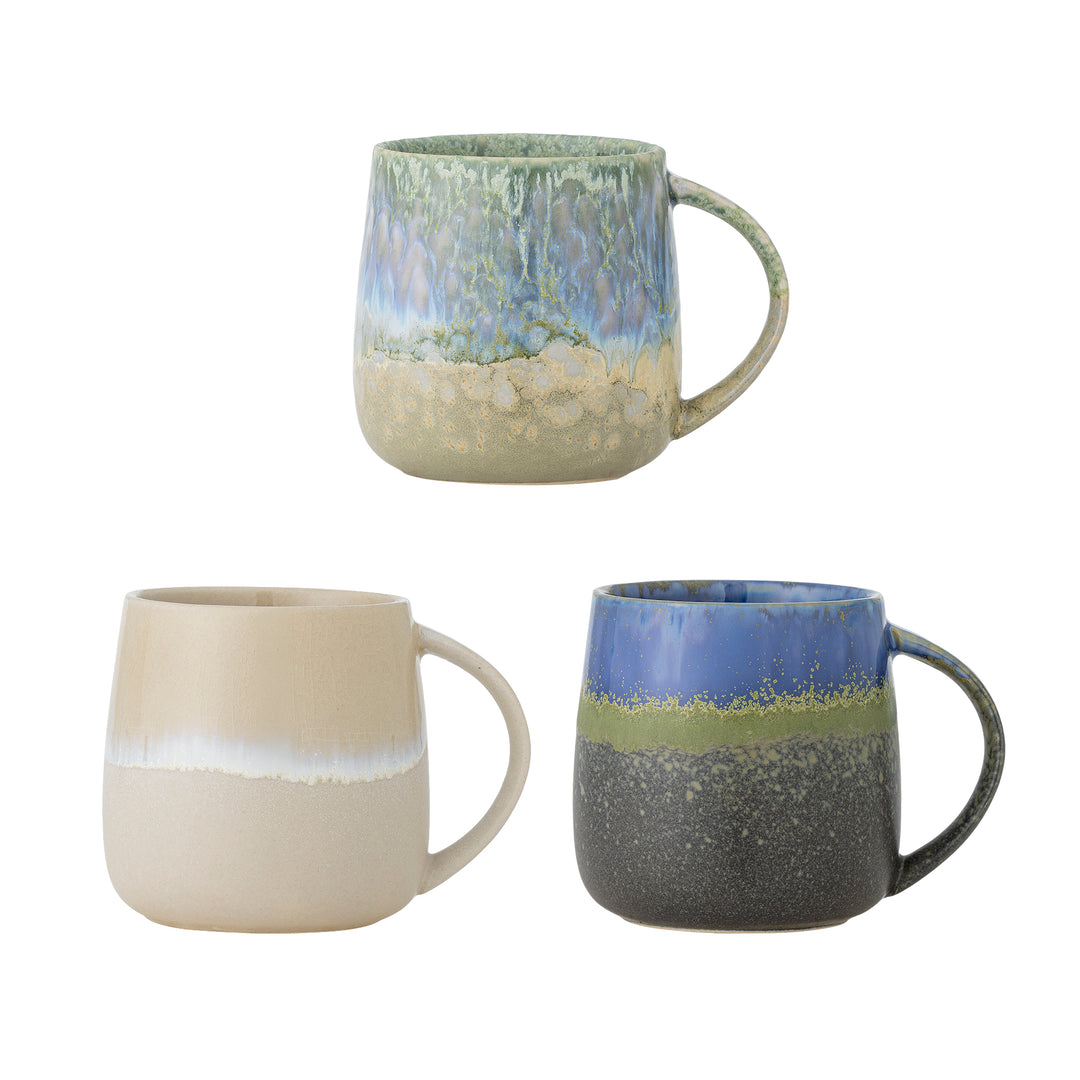 Set Căni Ceramică Albastră Bloomingville - Imagine 1