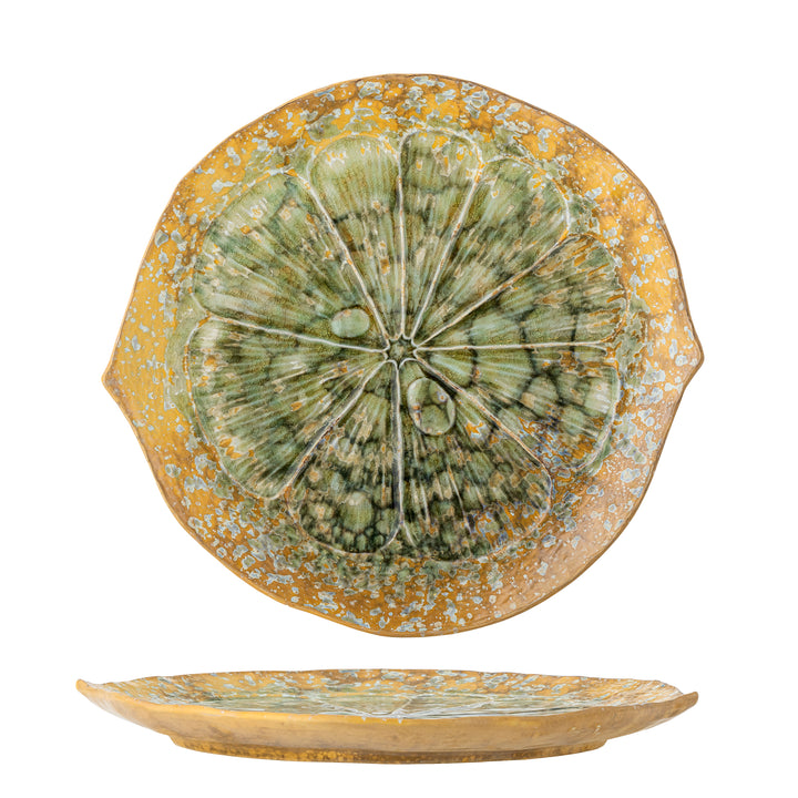 Farfurie Servire Ceramică Verde Bloomingville - Imagine 1
