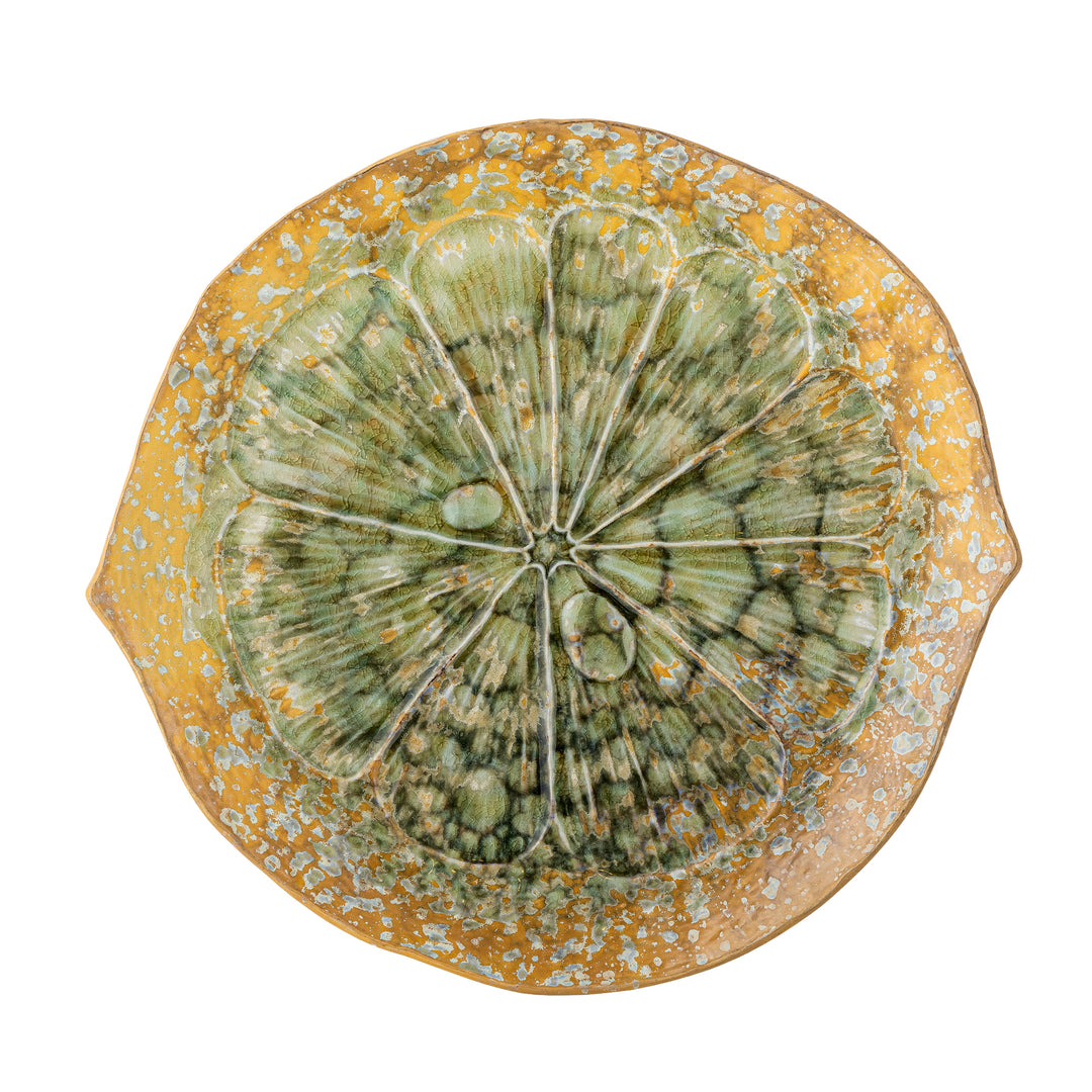 Farfurie Servire Ceramică Verde Bloomingville - Imagine 3
