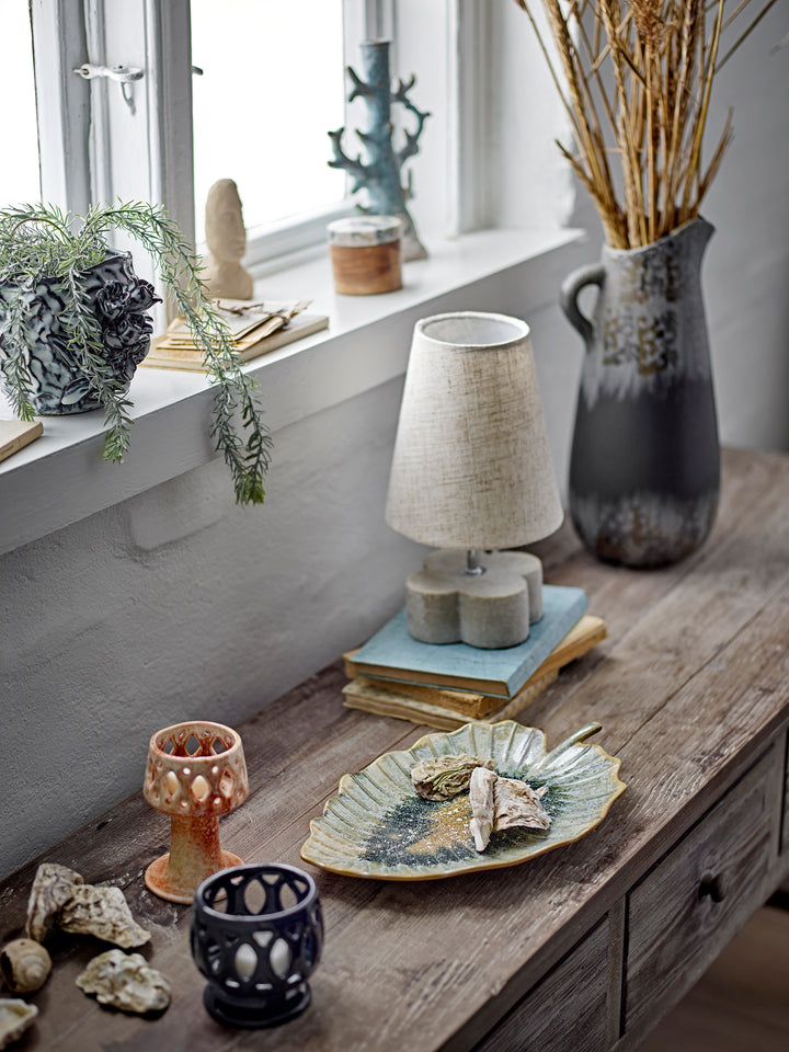 Farfurie Servire Ceramică Albastră Bloomingville - Imagine 6