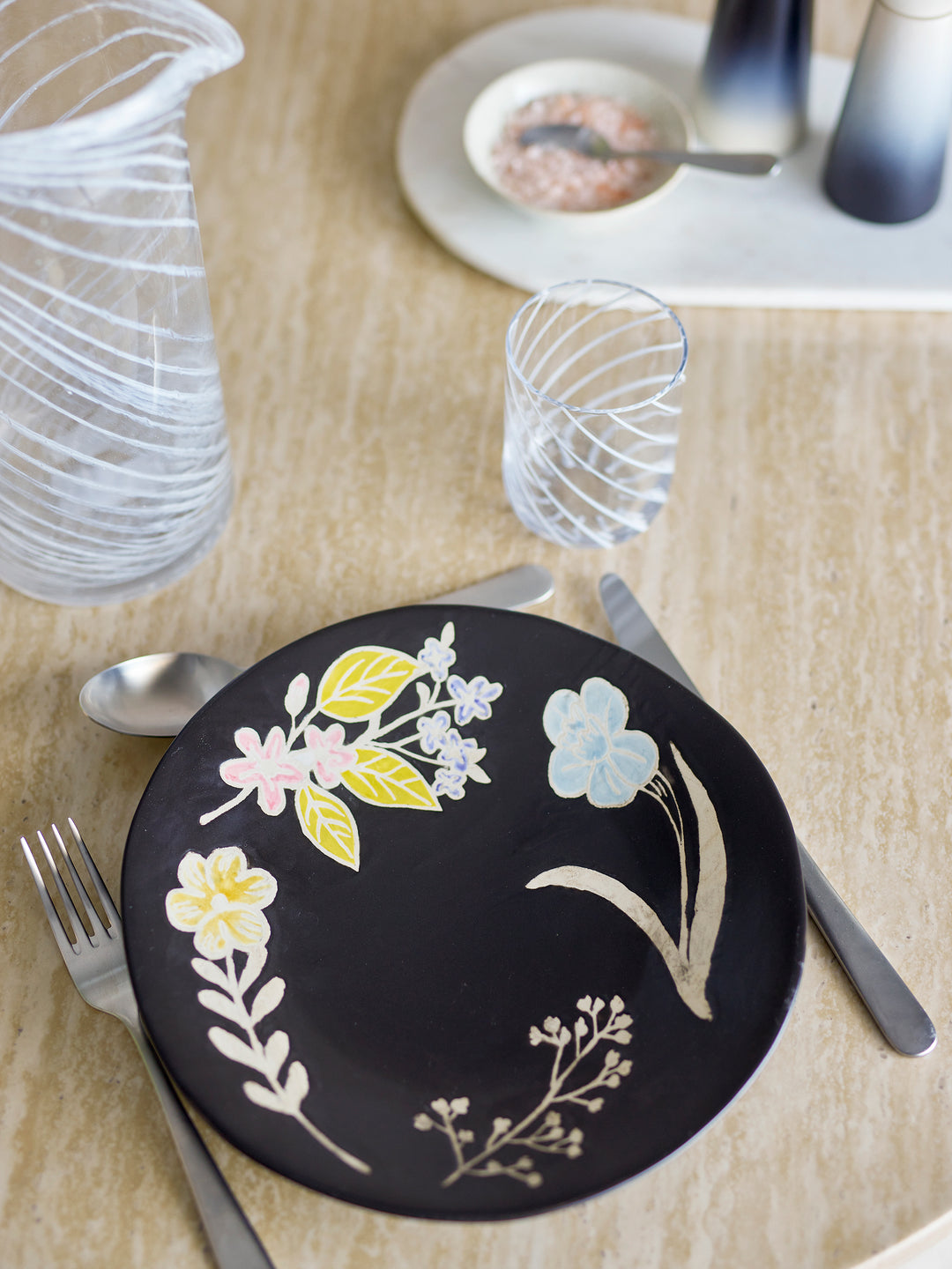 Farfurie Servire Ceramică Multicoloră Bloomingville - Imagine 4