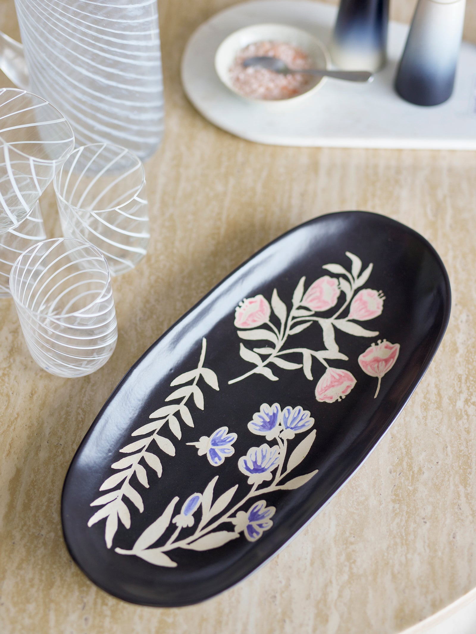Farfurie Servire Ceramică Multicoloră Bloomingville - Imagine 4