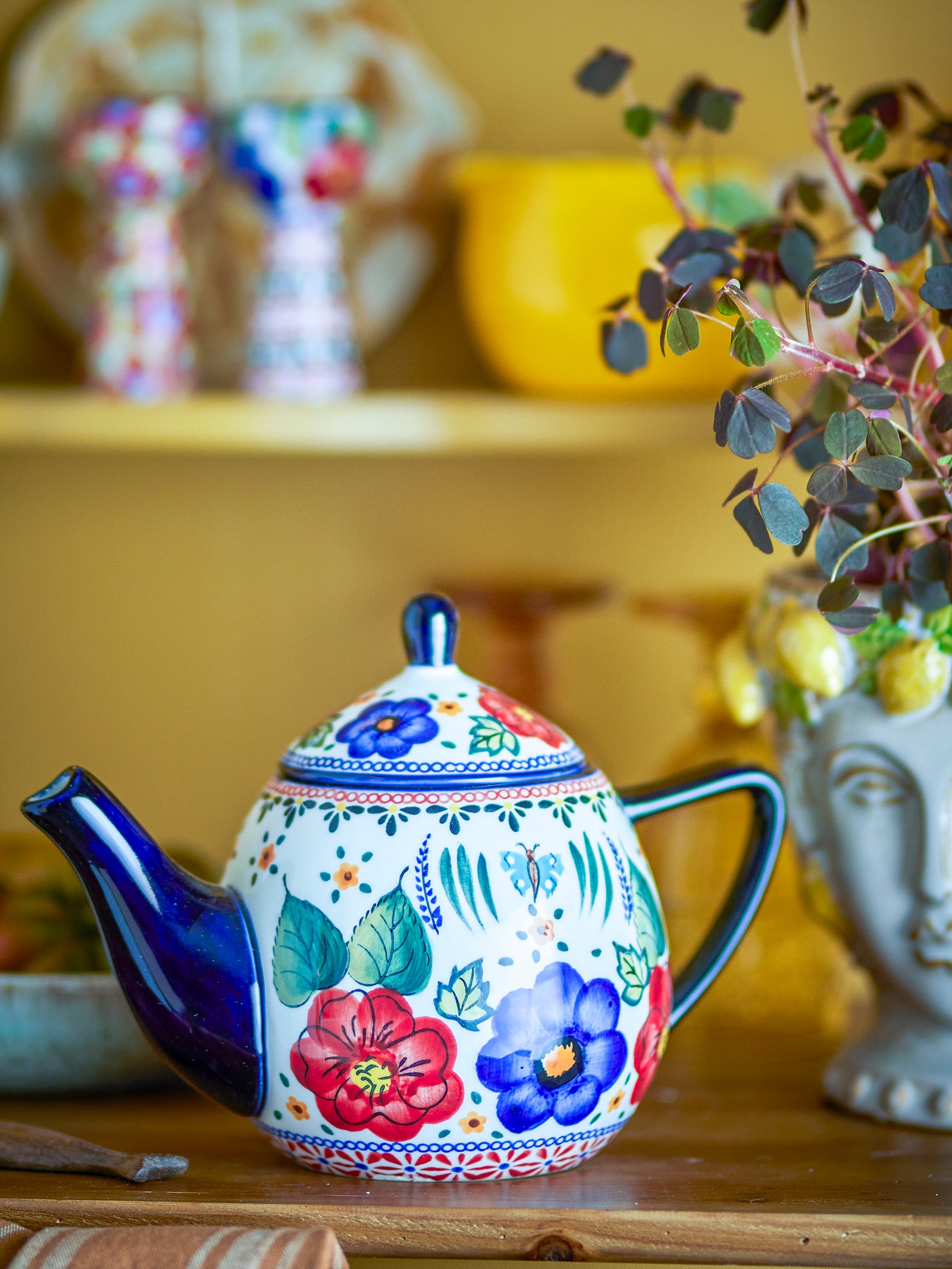 Ceainic Ceramică Multicolor Cu Infuzor Bloomingville - Imagine 5