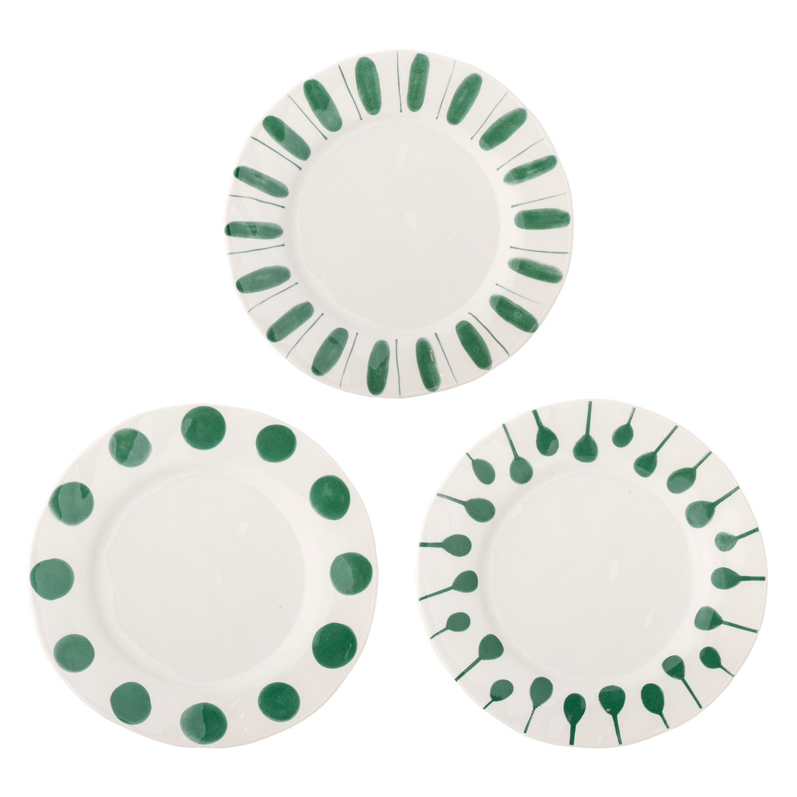 Set Farfurii Ceramice Verzi Bloomingville - Imagine 1