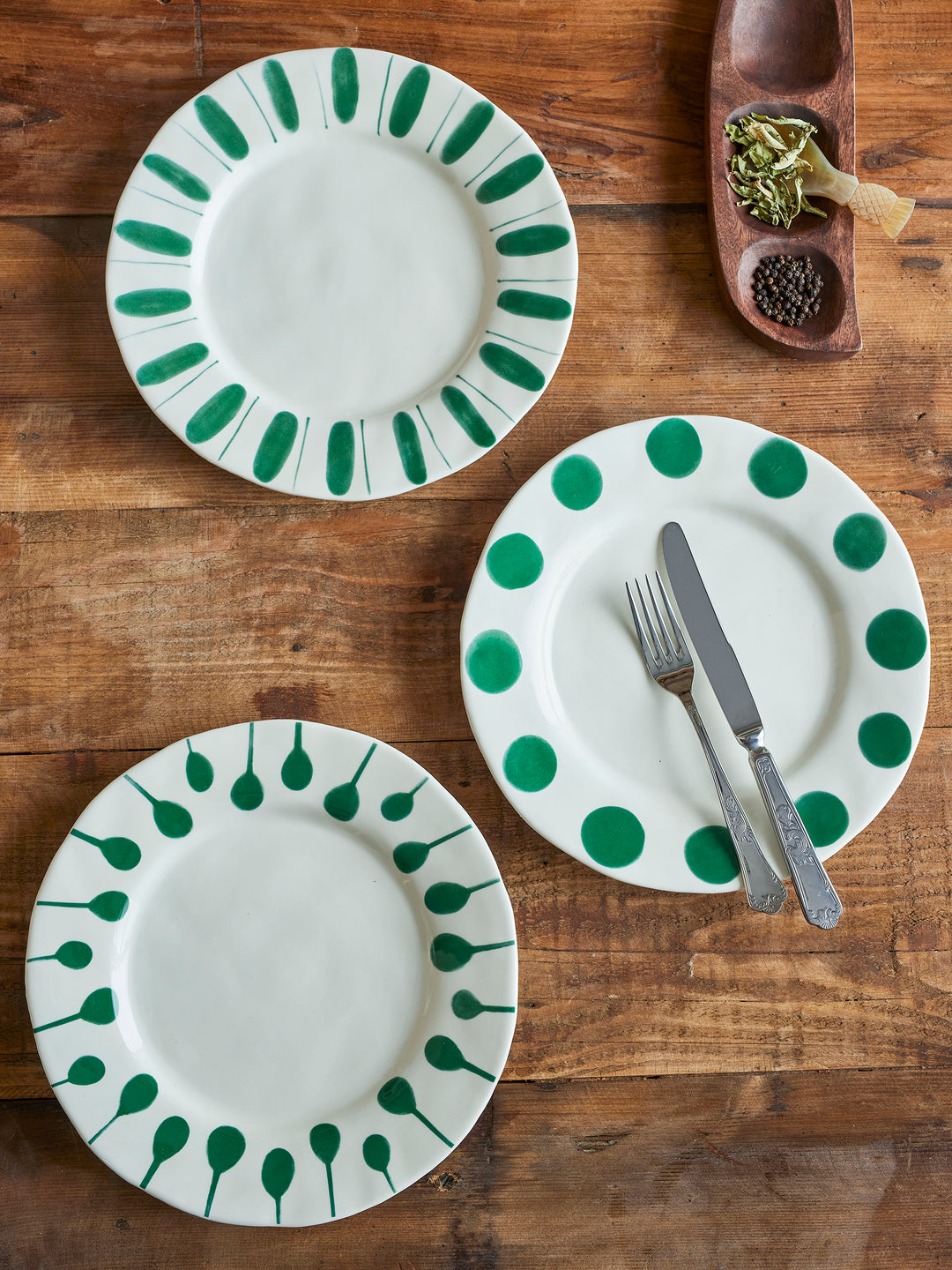 Set Farfurii Ceramice Verzi Bloomingville - Imagine 3