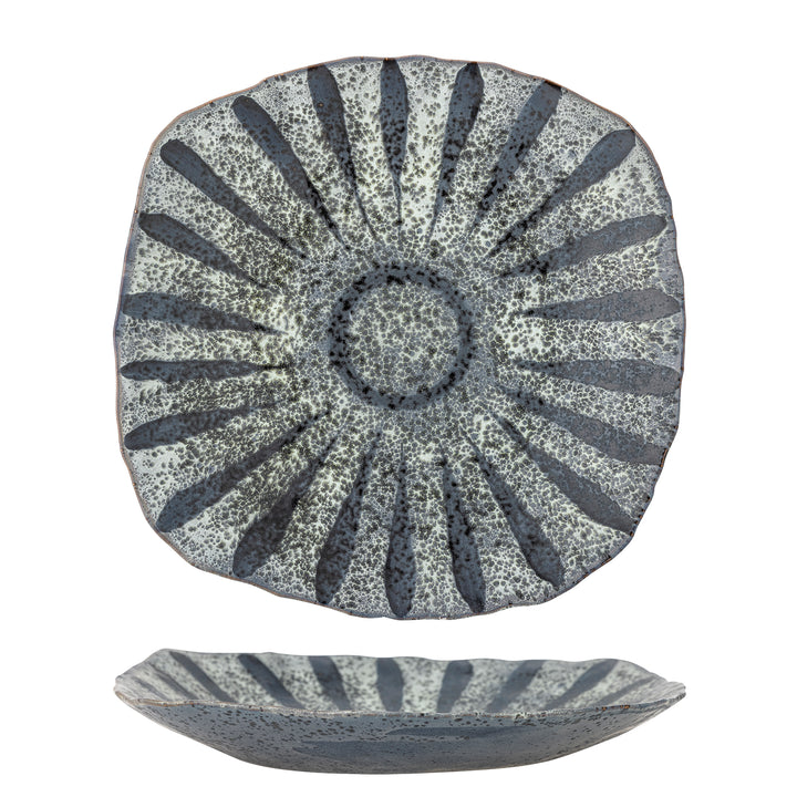 Farfurie Servire Ceramică Gri Bloomingville - Imagine 1