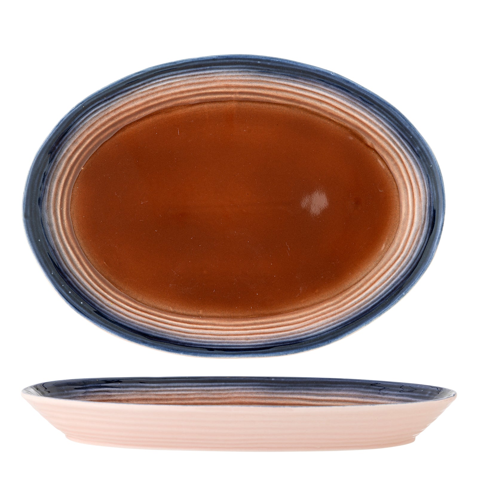 Platou Servire Ceramică Multicolor Bloomingville - Imagine 1