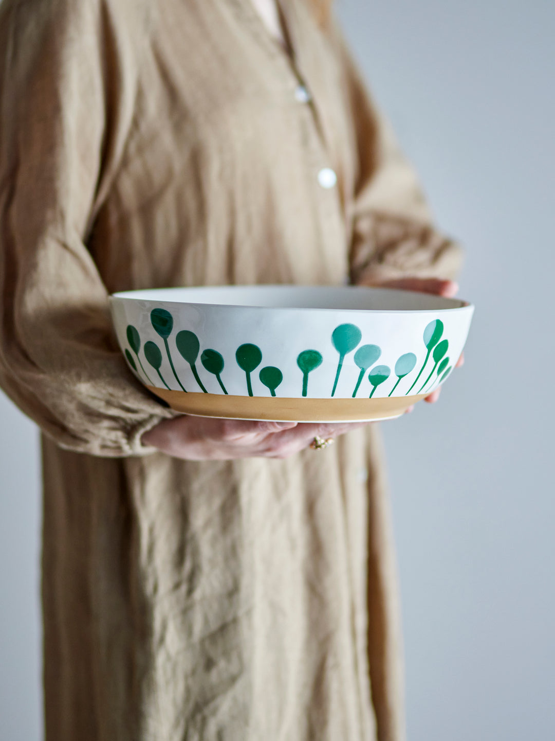 Bol Ceramic Verde Bloomingville - Imagine 4