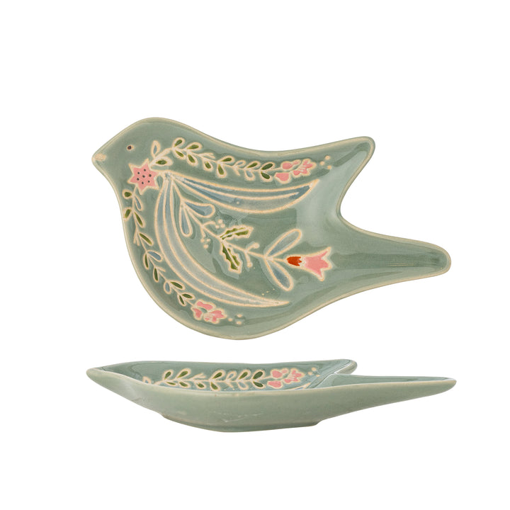 Farfurie Servire Ceramică Verde Bloomingville - Imagine 1