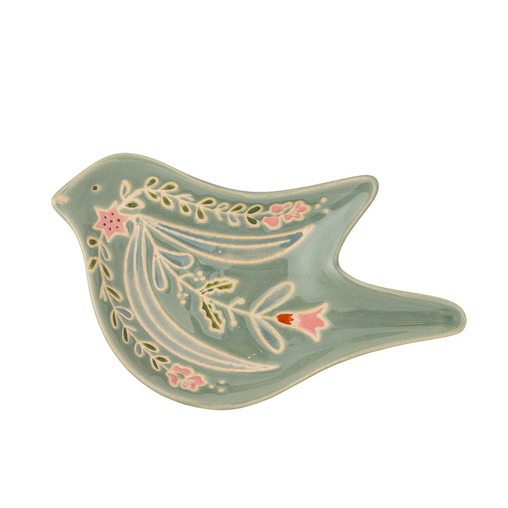 Farfurie Servire Ceramică Verde Bloomingville - Imagine 3