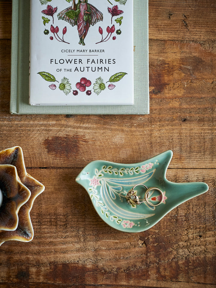 Farfurie Servire Ceramică Verde Bloomingville - Imagine 4