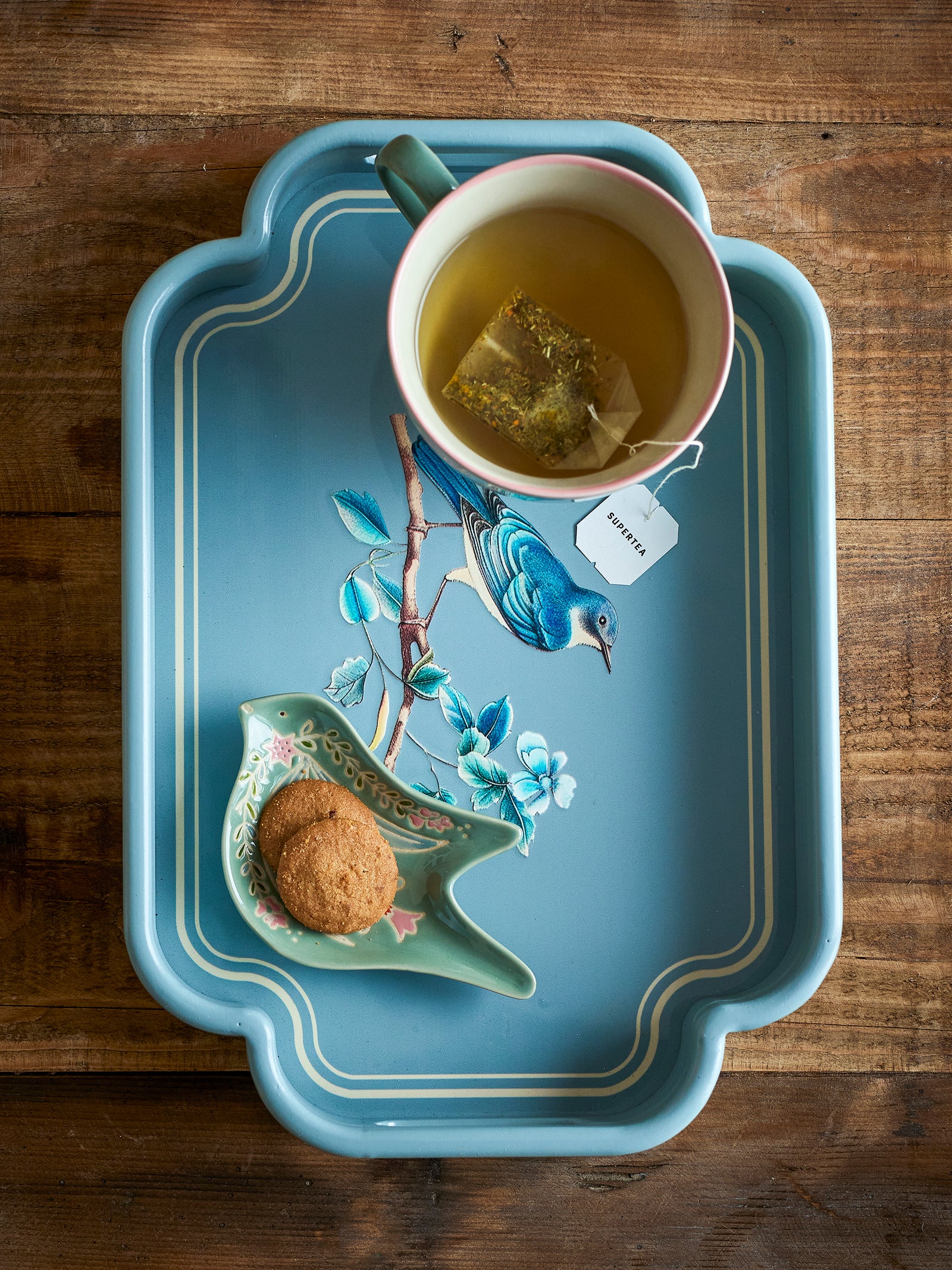 Farfurie Servire Ceramică Verde Bloomingville - Imagine 5