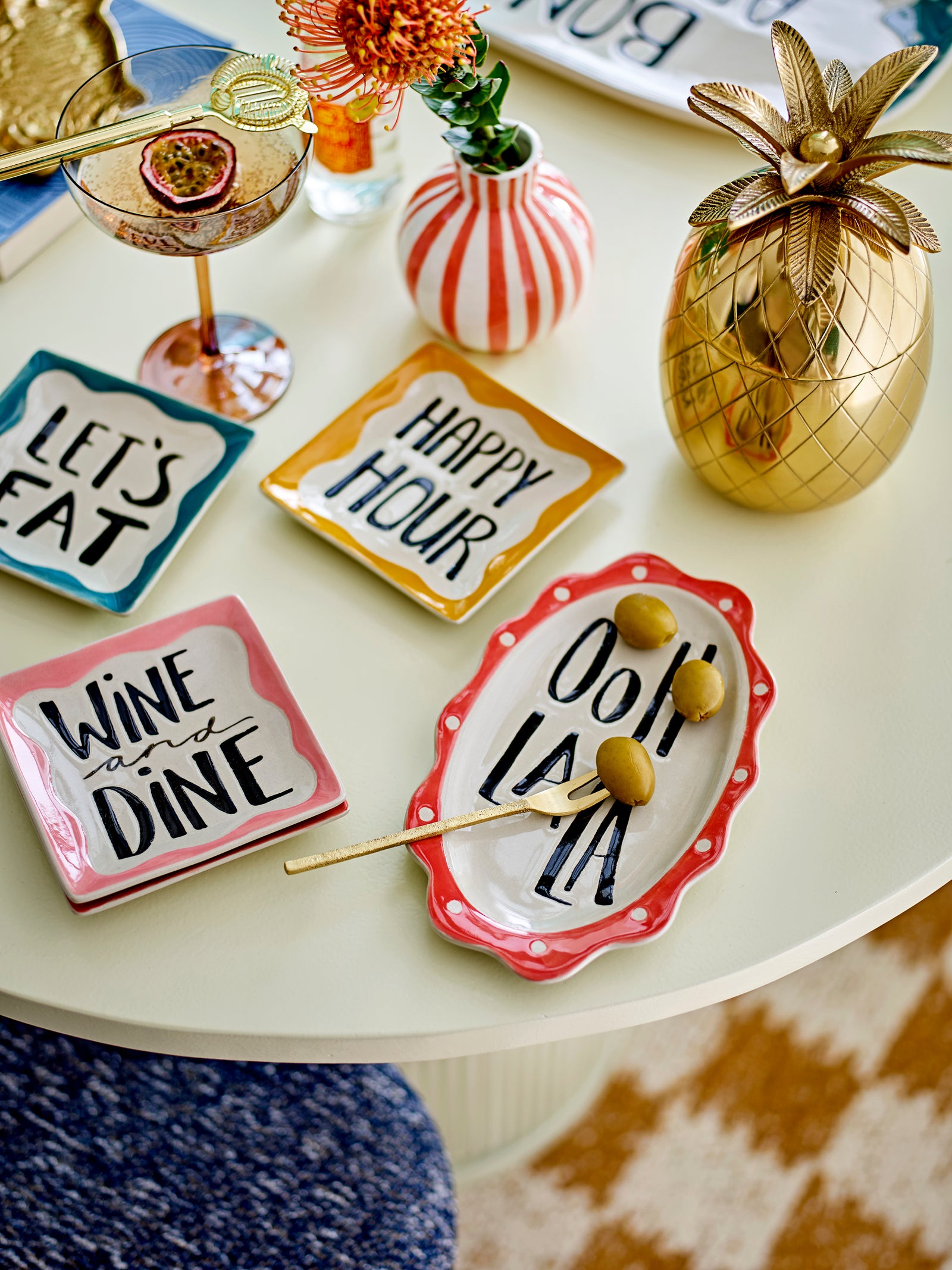 Platou Servire Ceramică Multicolor Bloomingville - Imagine 4