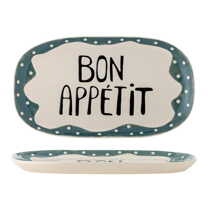 Platou Servire Ceramică Multicolor Bon Appétit Bloomingville - Imagine 1