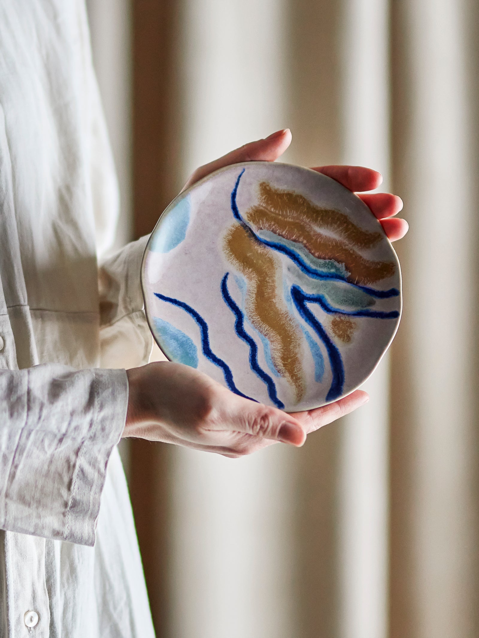 Farfurie Ceramică Multicoloră Bloomingville - Imagine 3