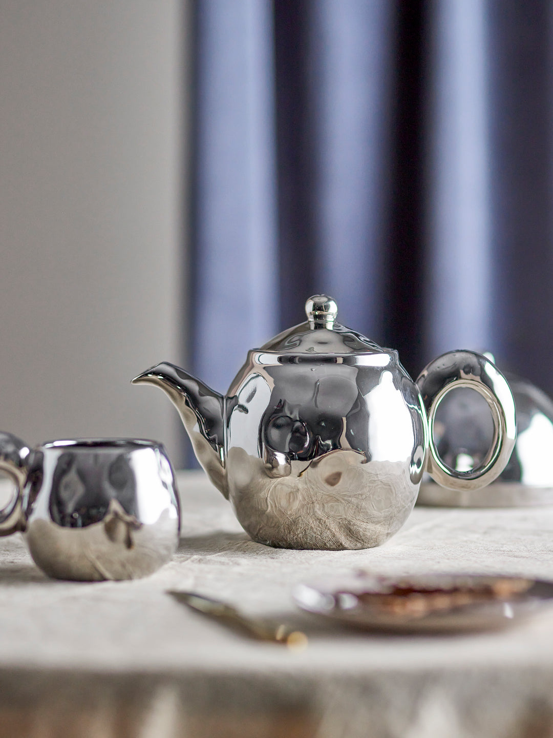 Ceainic Ceramică Argintiu Cu Infuzor Bloomingville - Imagine 4