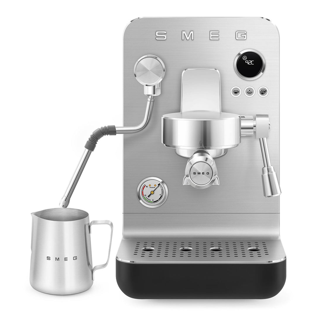 Aparat de cafea espresso manual Minipro negru, EMC02BLMEU, Smeg