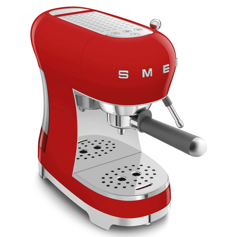 Espressor rosu de cafea ECF02RDEU, Smeg