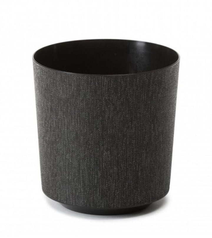 Ghiveci Rotund Negru Gama Lamela
