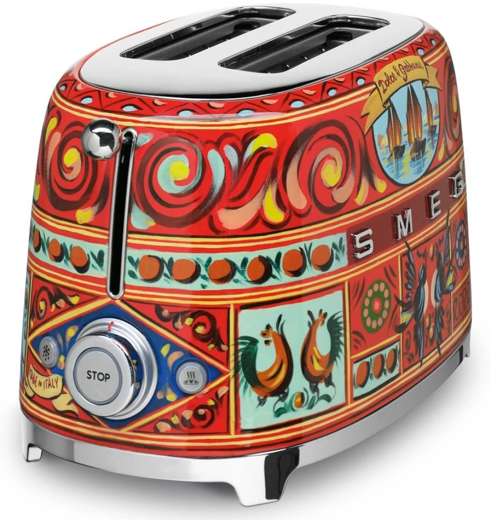 Prajitor de paine Smeg Dolce&Gabanna TSF01DGEU, Sicily is my love