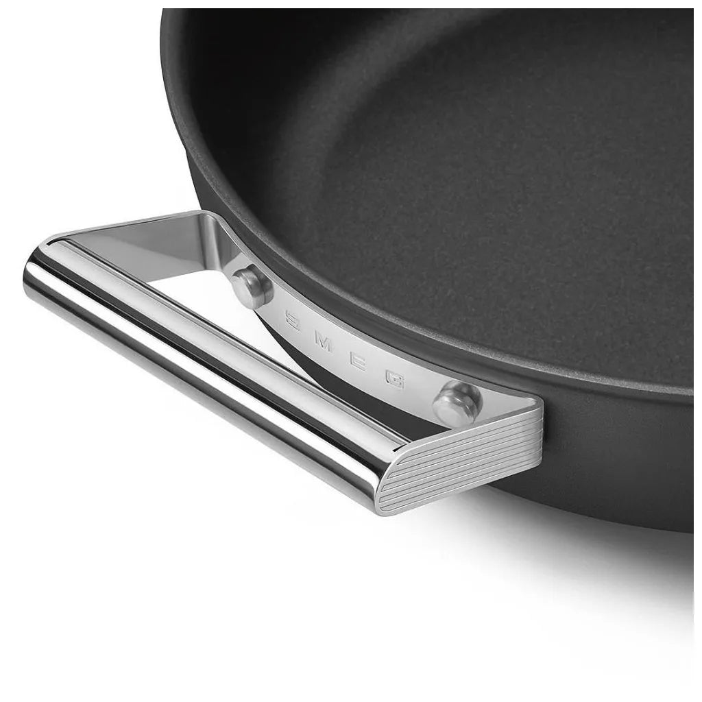 Tigaie din aluminiu, neagra pentru servire 28 cm, 3.7 l, CKFD2811BLM, Smeg