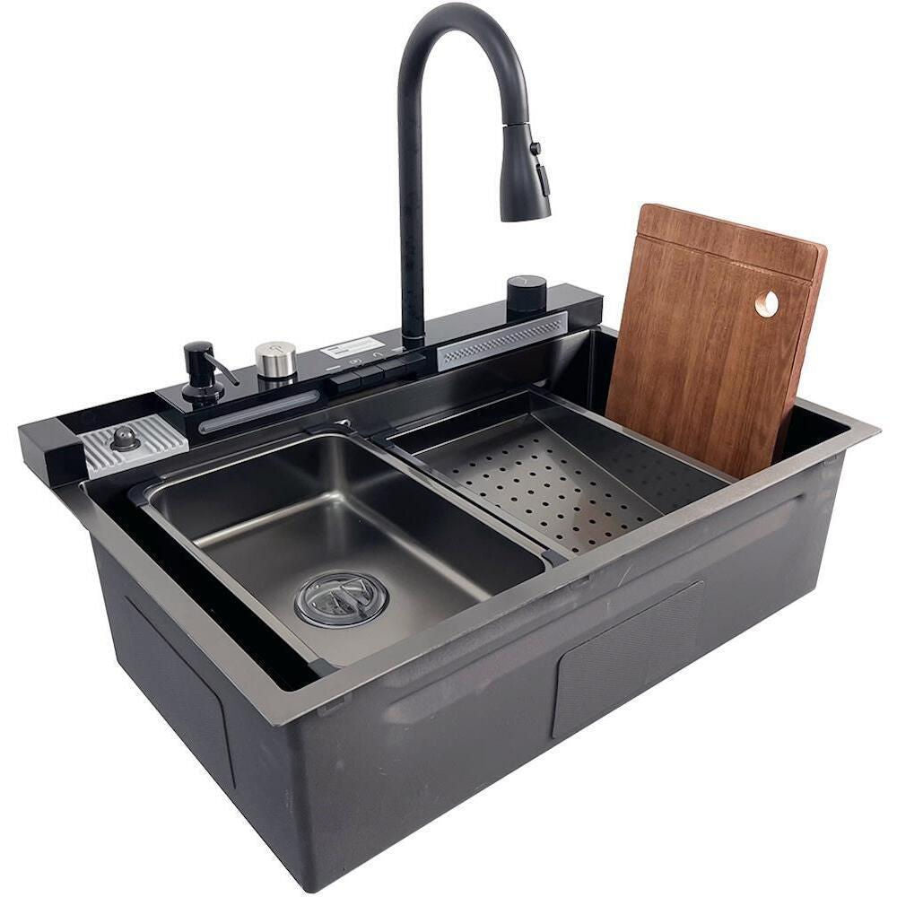 Chiuvetă bucătărie cu Consola bateria SanDonna HD7550 Negru