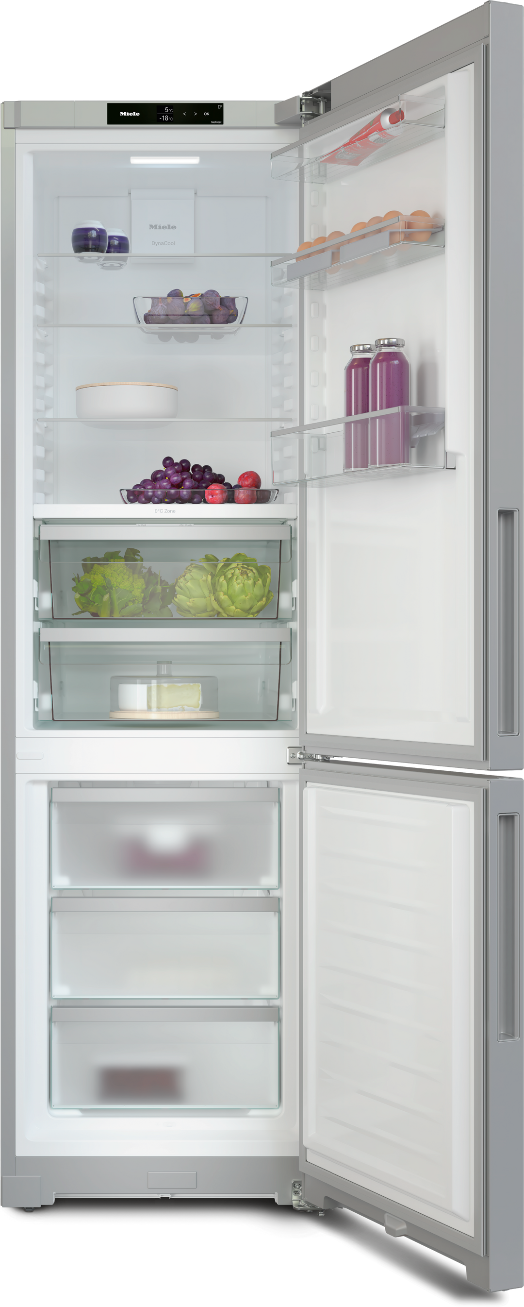 Combină Frigorifică Miele KFN 4397 CD Aspect De Inox - Imagine 2