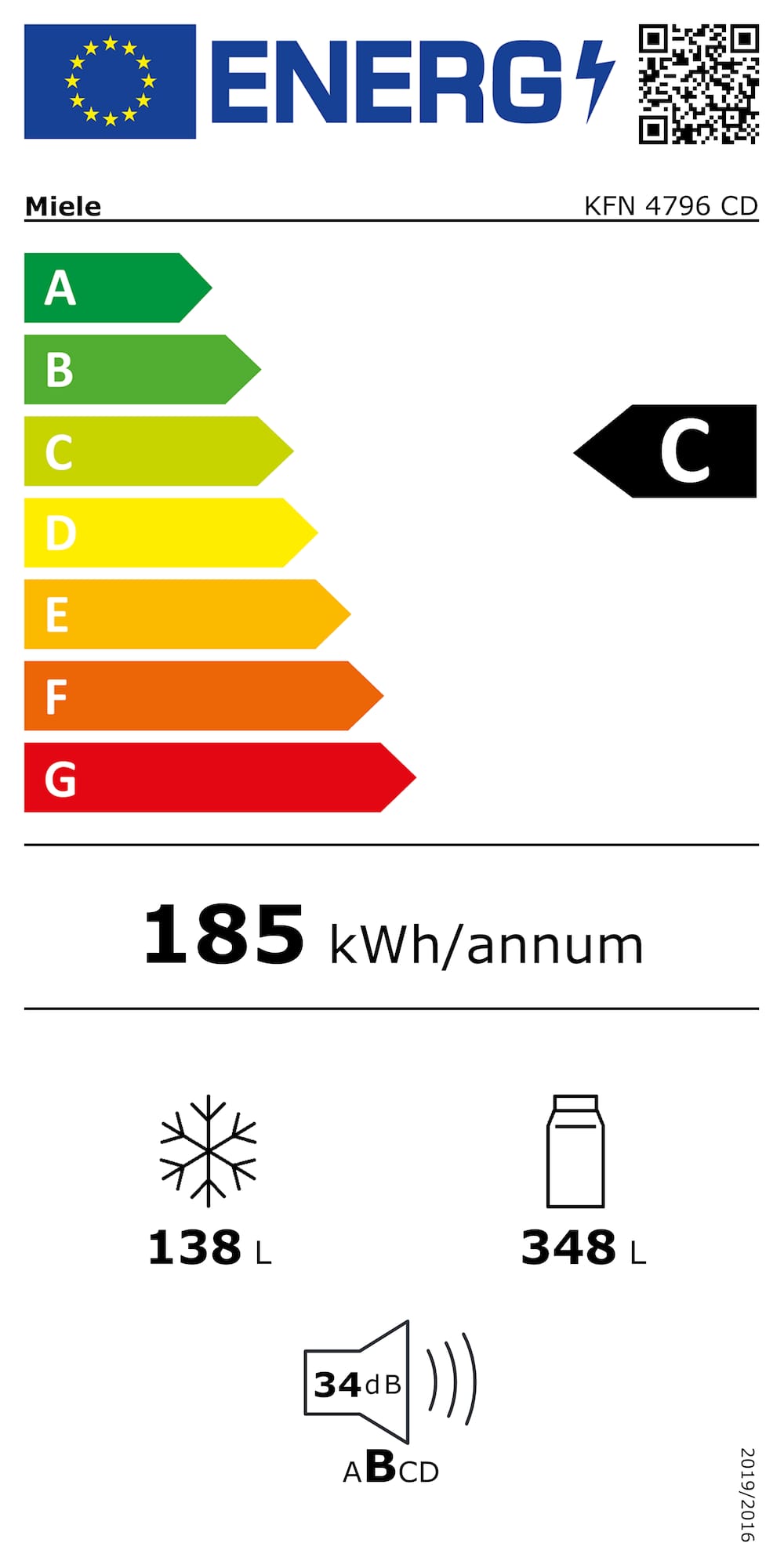 Combină Frigorifică Miele KFN 4796 CD Oțel Inoxidabil CleanSteel - Imagine 7