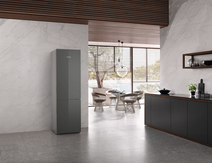 Combină Frigorifică Miele KFN 4898 AD Sticlă Gri Grafit - Imagine 6