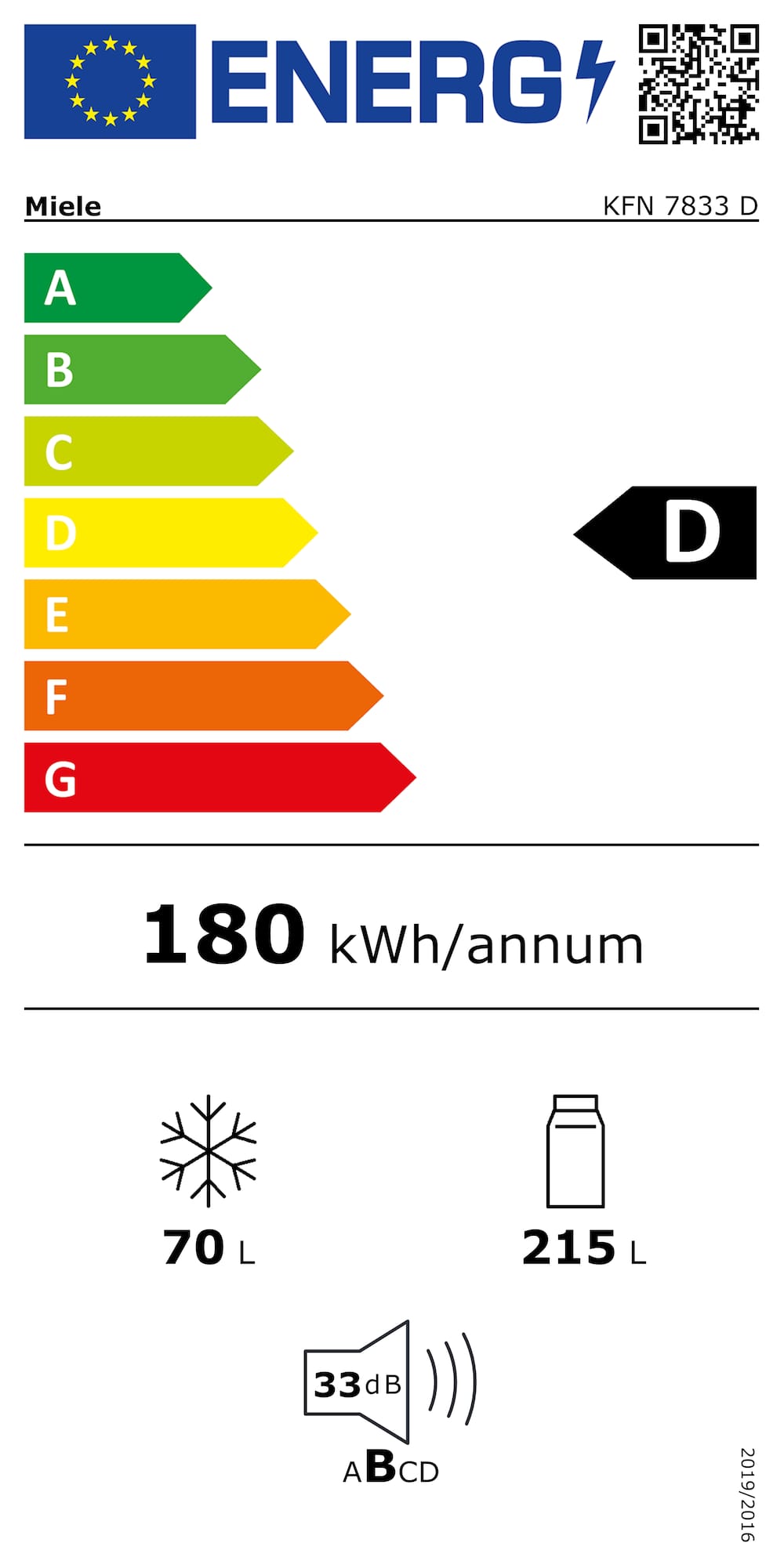 Combină Frigorifică Miele XL KFN 7833 D - Imagine 7