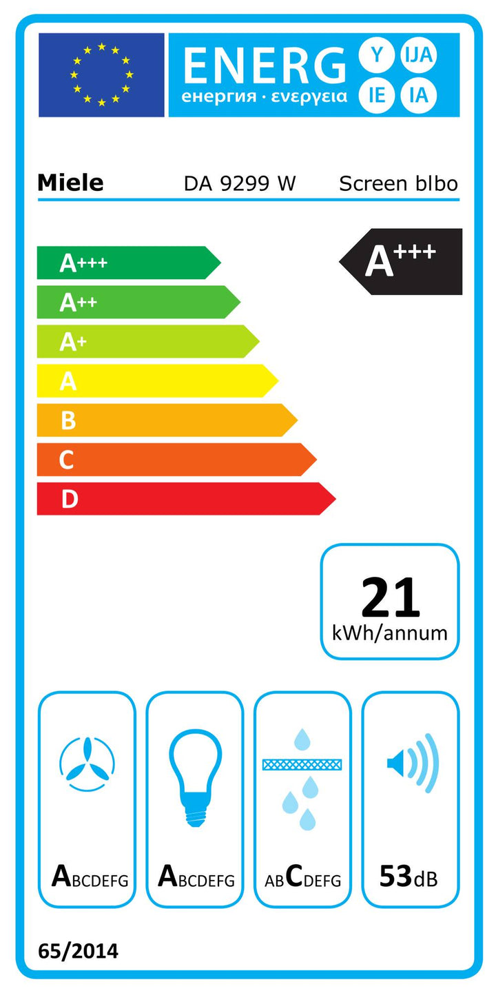 Hotă Miele DA 9299 W Screen Blackboard - Imagine 6
