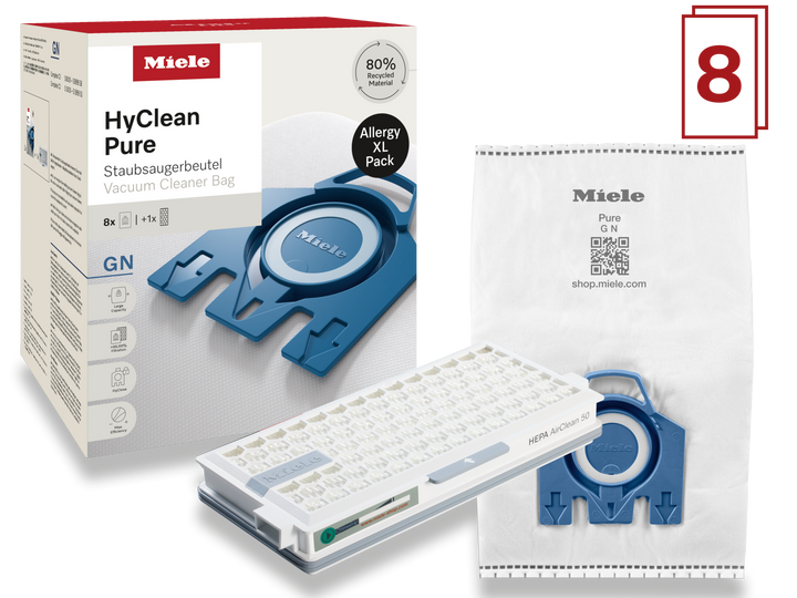GN Allergy XL HyClean Pure 8 Saci De Aspirator Și Un Filtru HEPA La Un Preț Special - Imagine 2