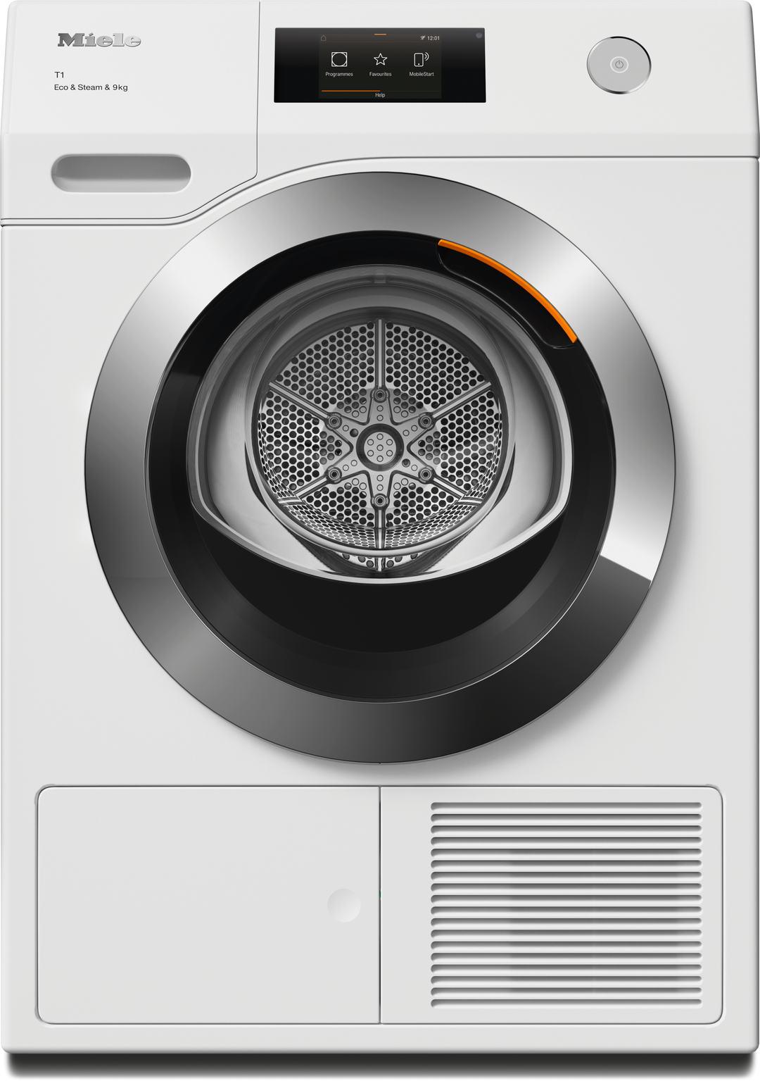 Uscător Miele TCR790WP Eco&amp;Steam&amp;9kg Alb Lotus - Imagine 1