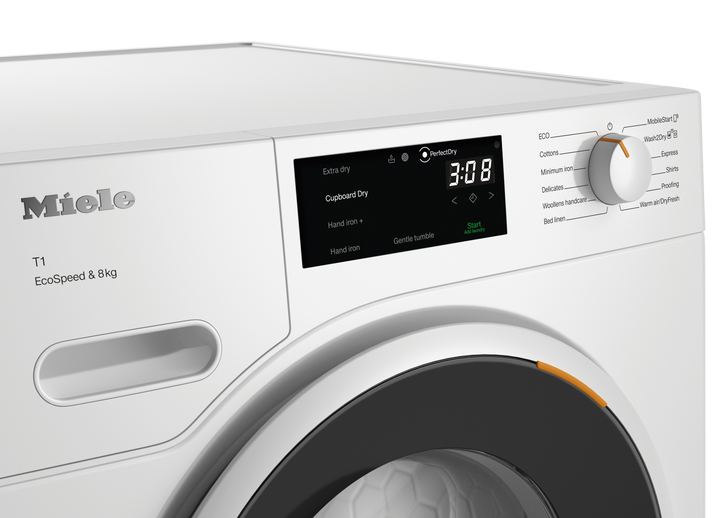 Uscător Cu Pompă De Căldură Miele TWC640WP EcoSpeed&amp;8kg - Imagine 3
